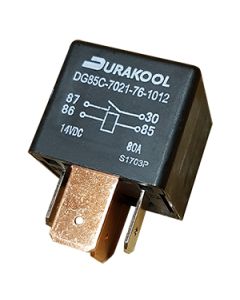 Durakool 80A 1N/O Plugin 12Vdc Coil Resistor 